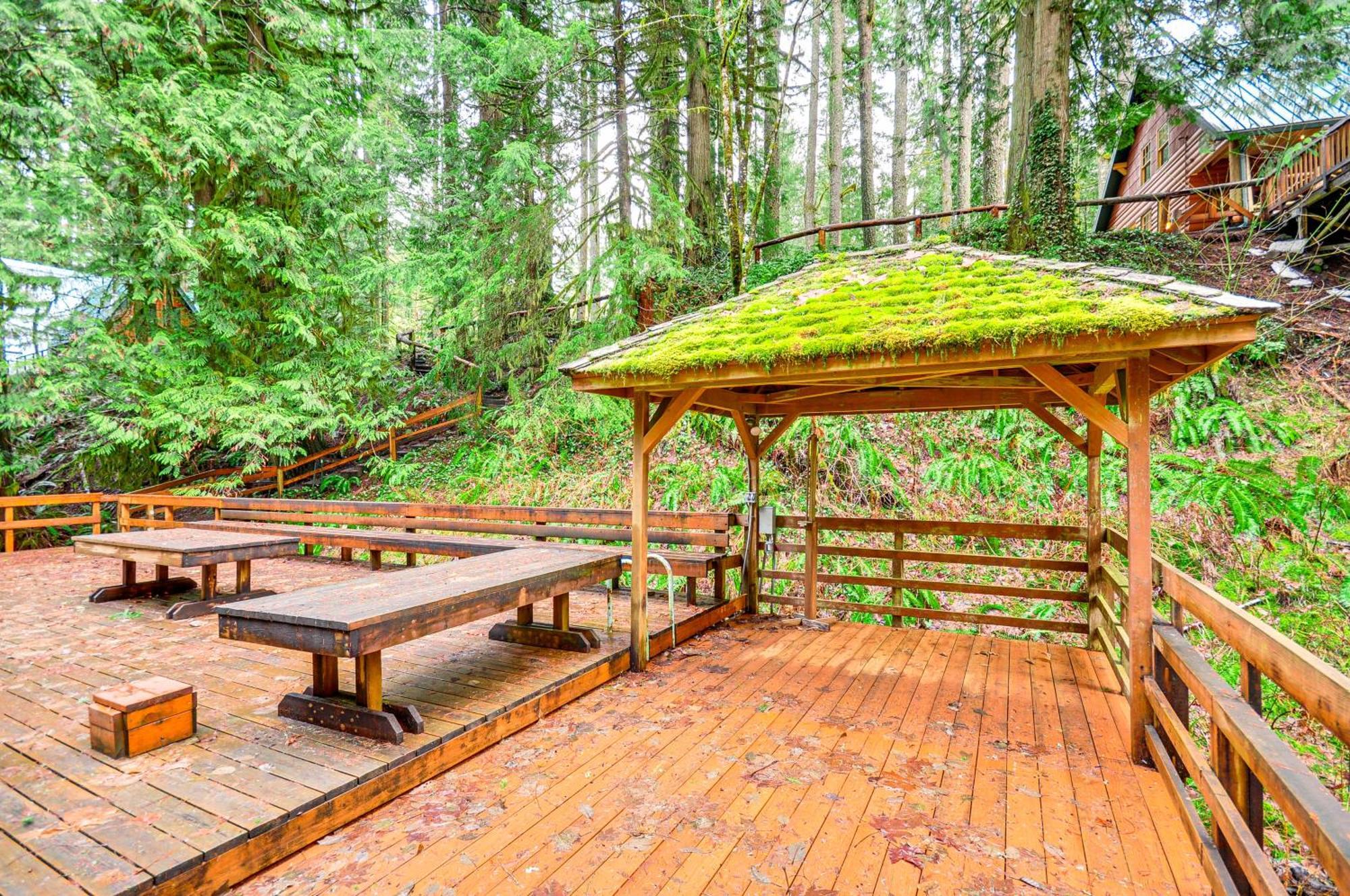 Forested Minikahda Lodge With Hot Tub Near Mt Hood Rhododendron Exterior photo