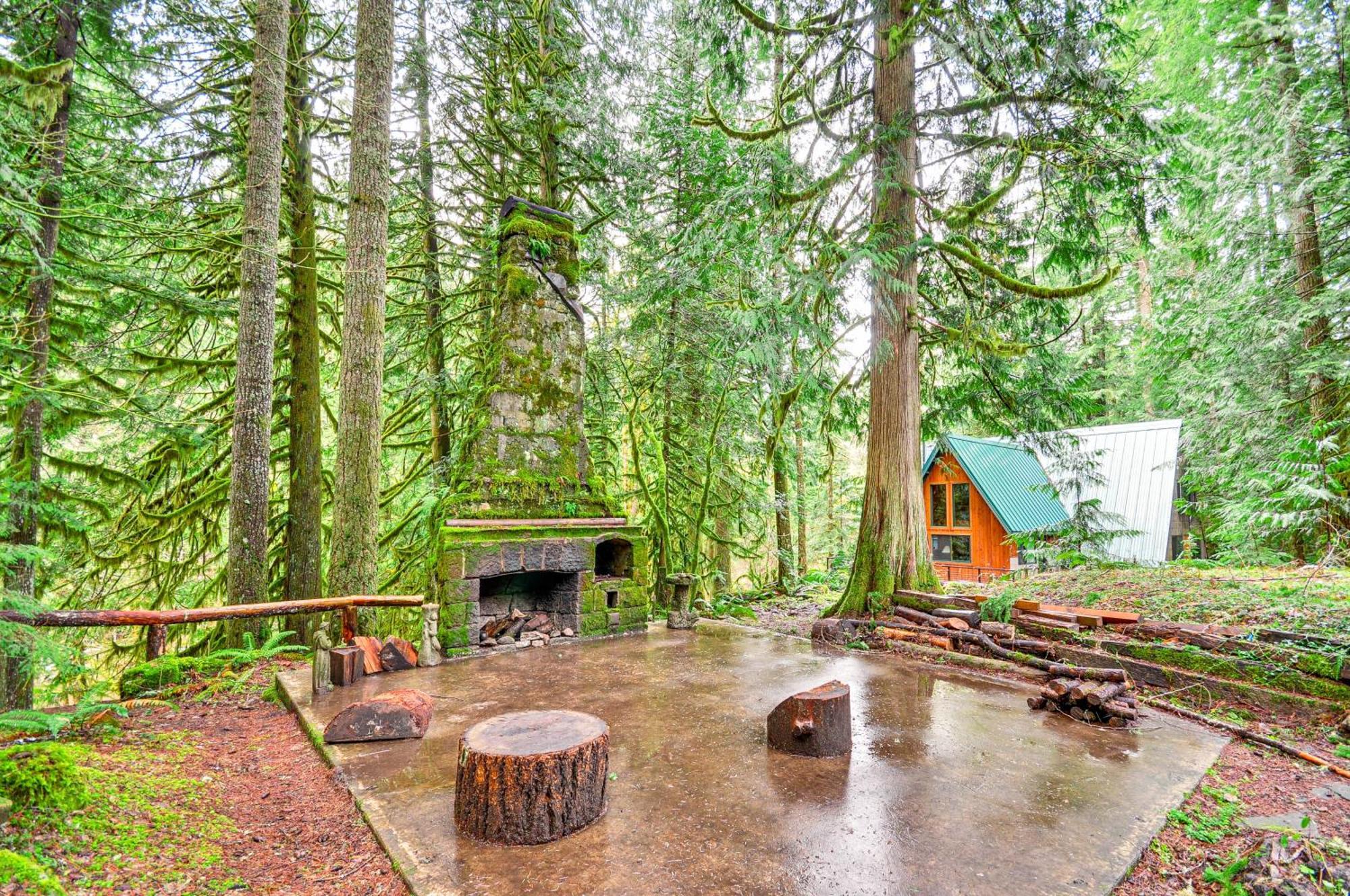 Forested Minikahda Lodge With Hot Tub Near Mt Hood Rhododendron Exterior photo